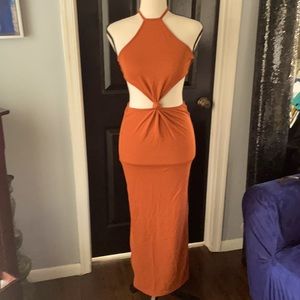 Sexy cut out dress 🤎